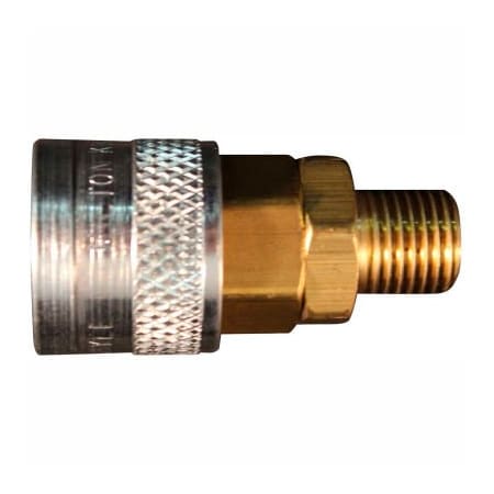 Milton Milton s-756 M Style Industrial Push Type Coupler 1/4in MNPT s-756W